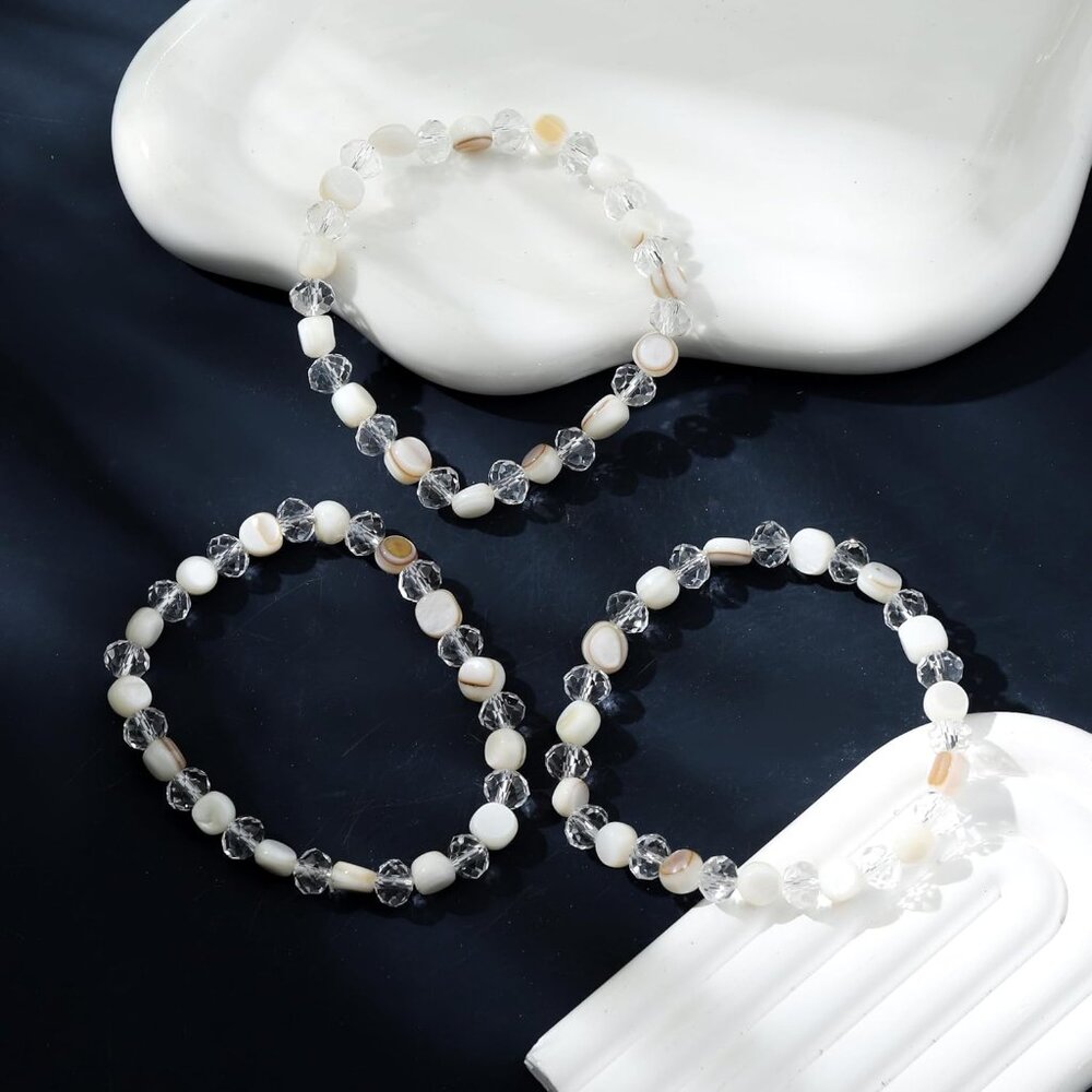 Multi Rows Stackable Stretch Bracelet Colorful Sh… - image 5